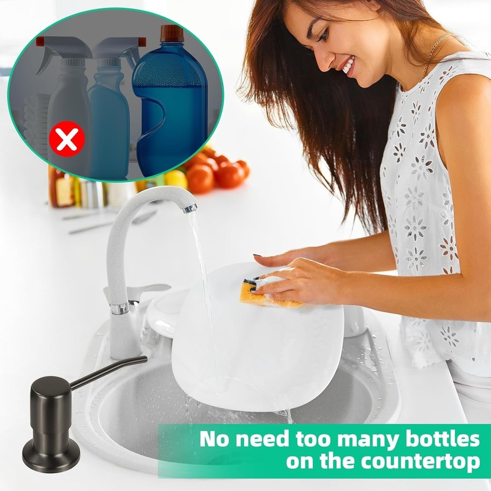 Stainless Steel Kitchen Sink Soap Dispenser