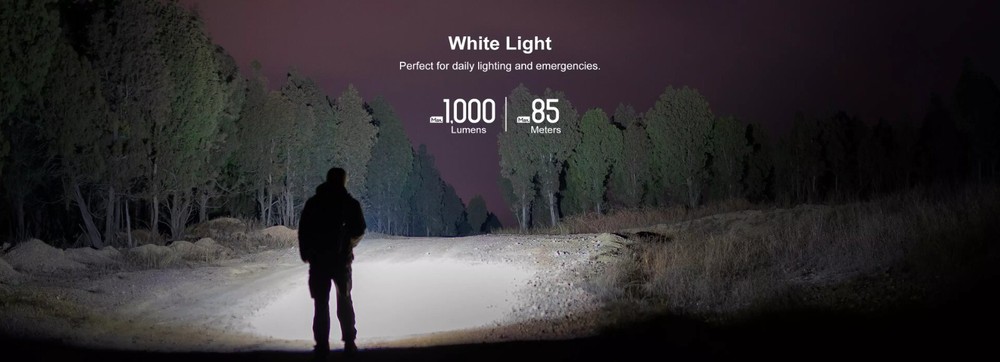 Olight Arkfeld UV + White LED Flashlight, 1000 Lumens