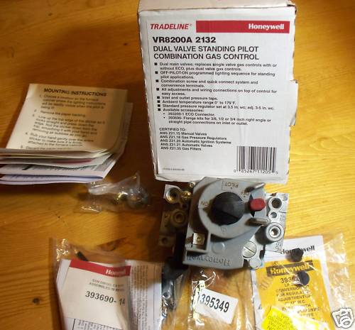 HONEYWELL/Resideo GAS VALVE Nat & Lp PILOT Ignition Systems REPLACEMENT VR8200A