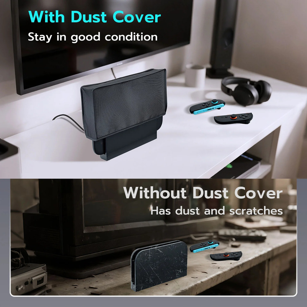 Black Protective Dust Cover for Nintendo Switch 2
