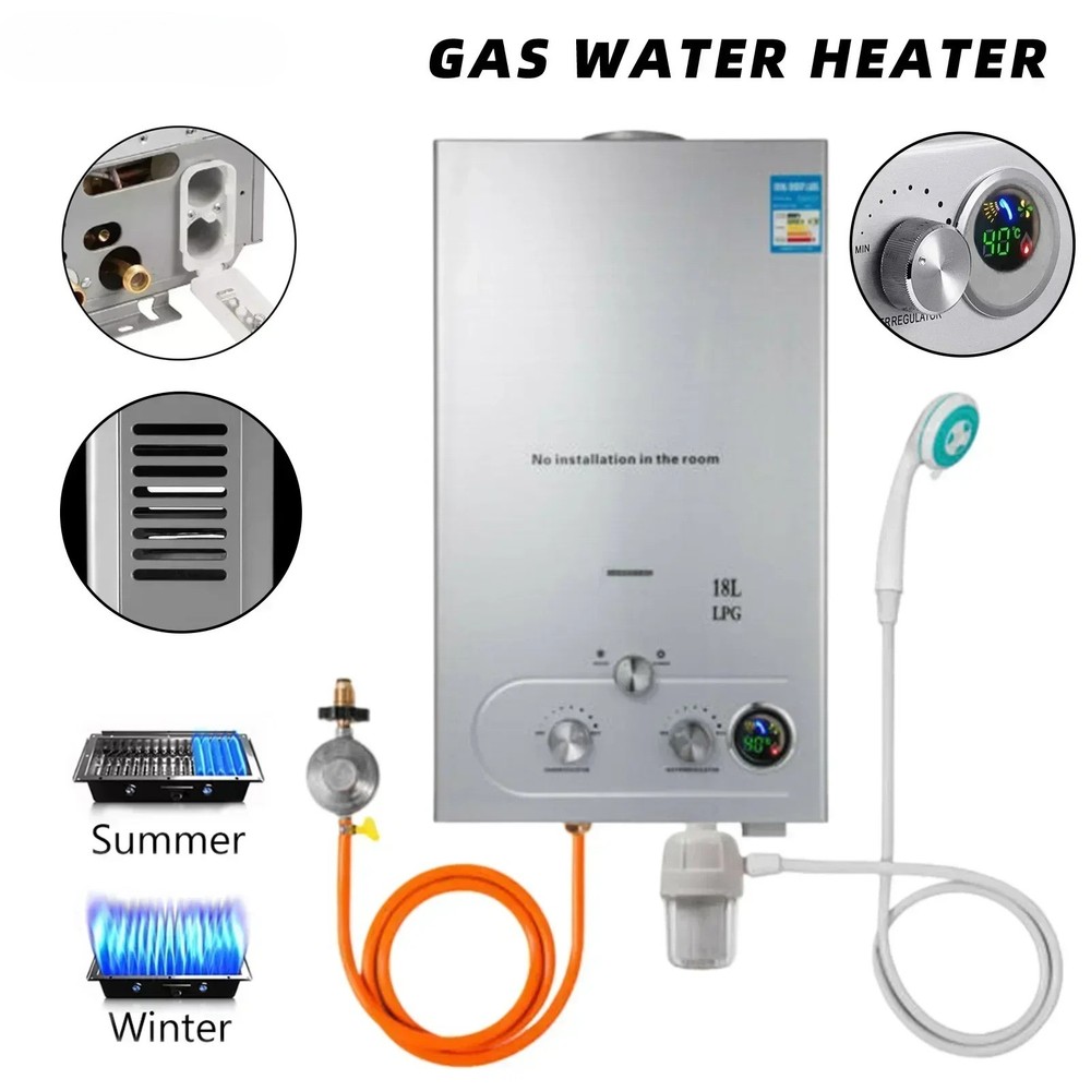 LPG Gas Water Heater Domestic Instant Tankless Propane Tankless Gas Water Heater