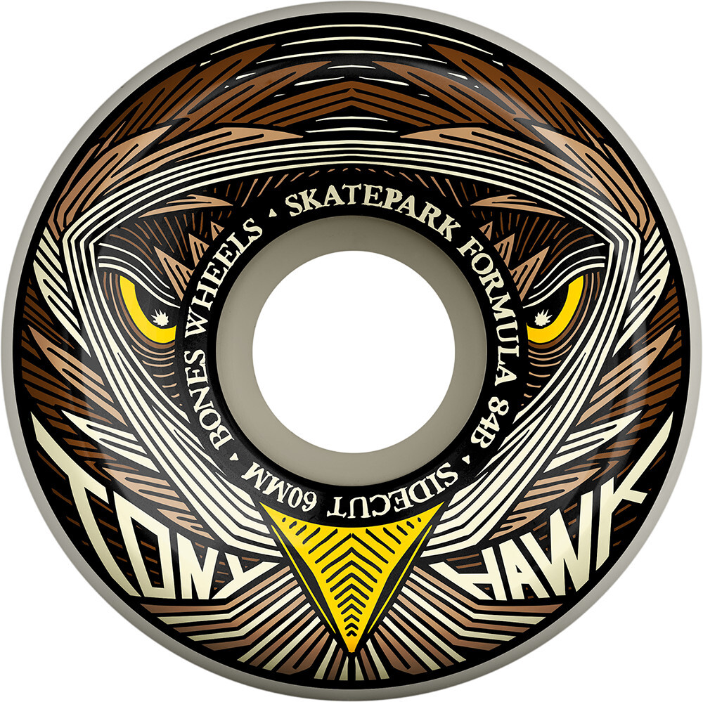 Bones SPF Tony Hawk Night Hawk V5 Sidecut 60mm 84b Skateboard Wheels
