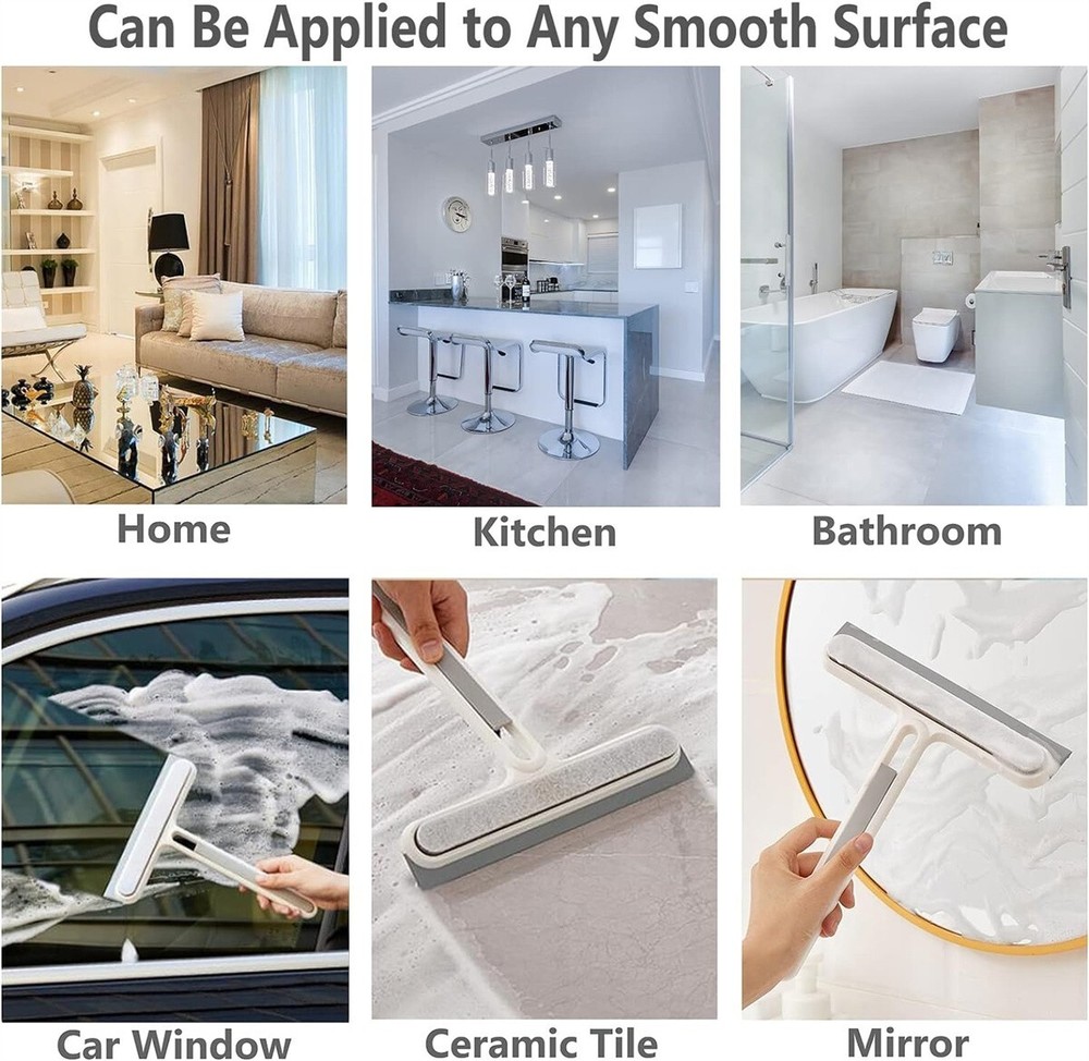 Multi-Functional Shower Squeegee, Household Cleaning Tools, Mirror Wiper