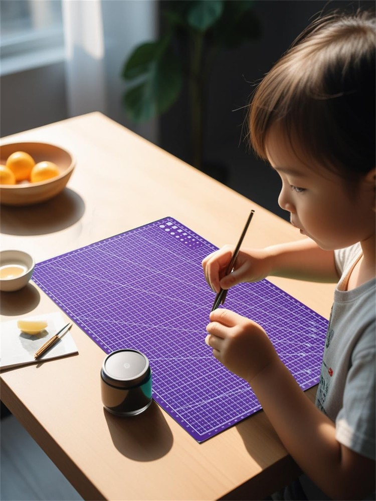 A3 Double Sided Craft Cutting Mat Self Healing Sewing Pad Purple