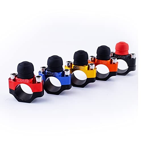 CNC Motorcycle ATV Water Proof Engine Start Stop Kill Switch Button for Blue