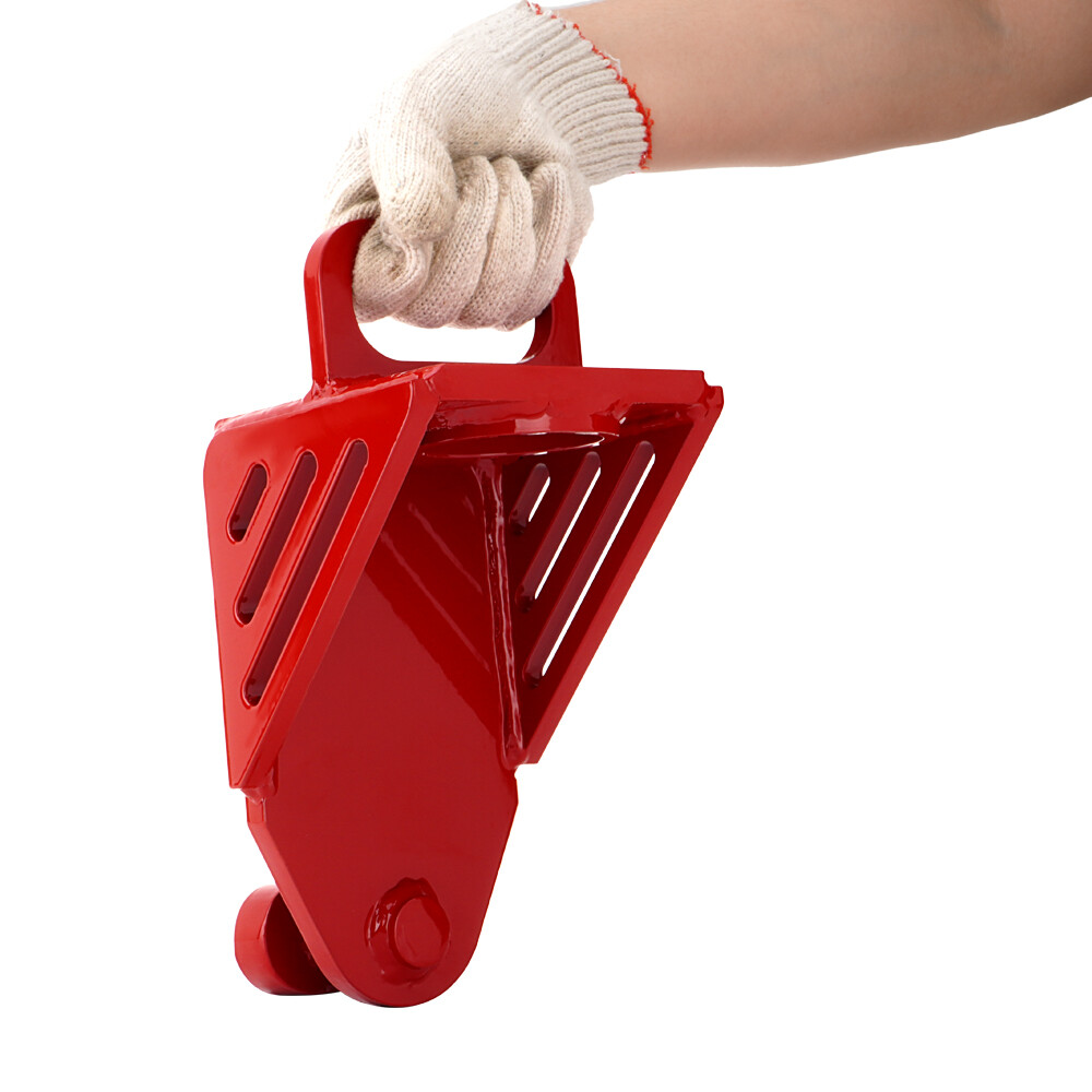 Shipping Container Jack Lug, with Handle, Red Jack Leveling Attachment 74000lbs