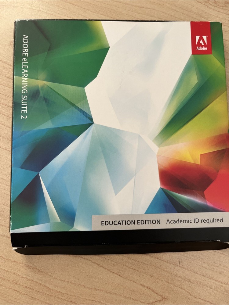 ADOBE 2010 Elearning SUITE 2 Education Edition FOR WINDOWS Excellent Condition