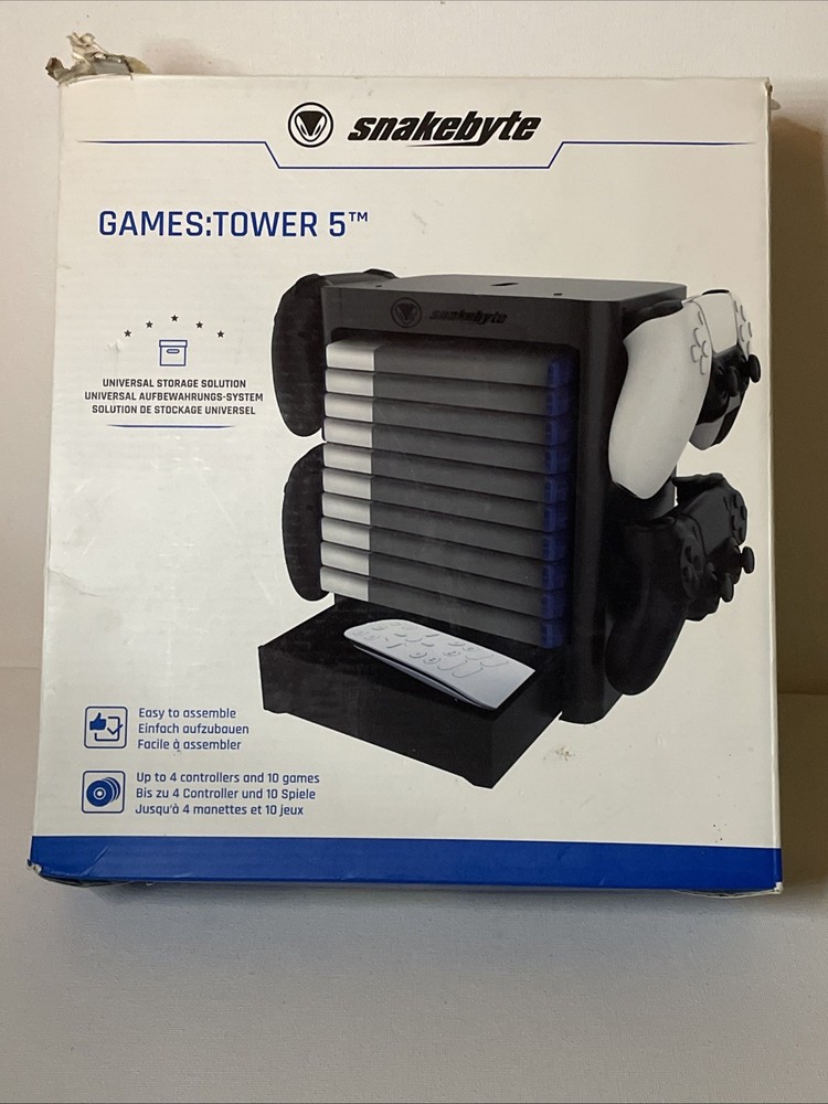 Snakebyte Games Tower 5 Universal Storage Solution PlayStation 5 Compatible