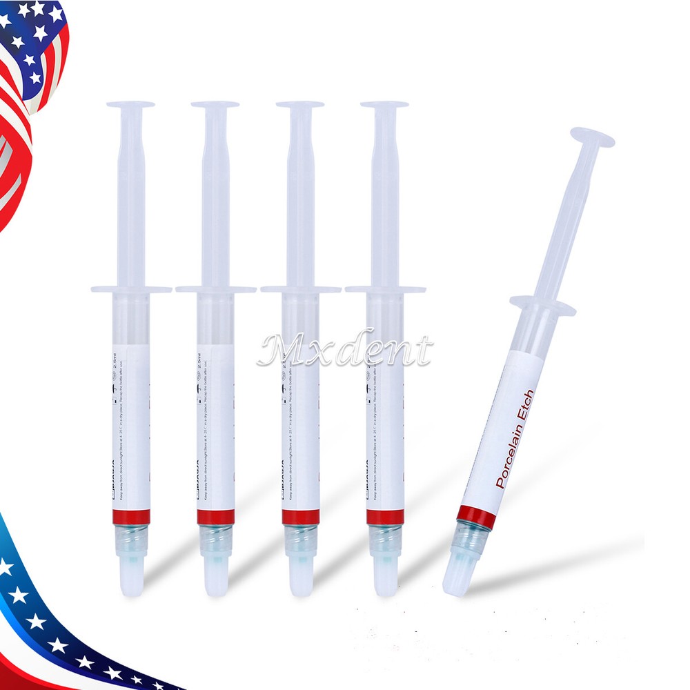 5x Dental Etch Etching Gel 9.5% Acid Etchant Dentex