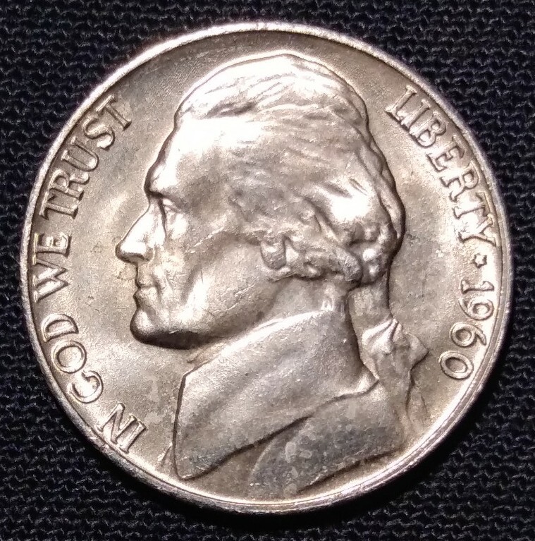 1960 Jefferson Nickel with Doubling on Front & Back