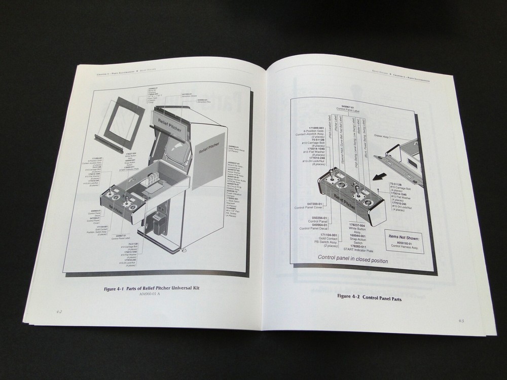 Vintage 1992 Atari: Relief Pitcher Arcade Kit Installation Instructions
