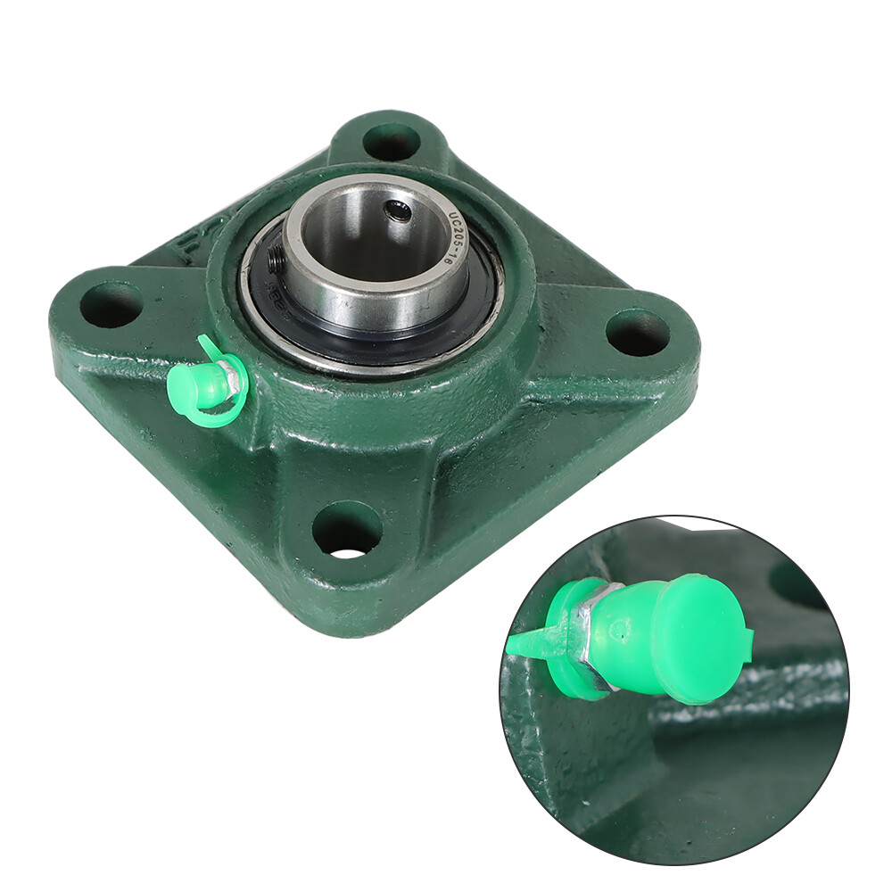 10 Pack UCF205-16 Pillow Block Flange Bearing 1" Bore 4 Bolt Solid Base