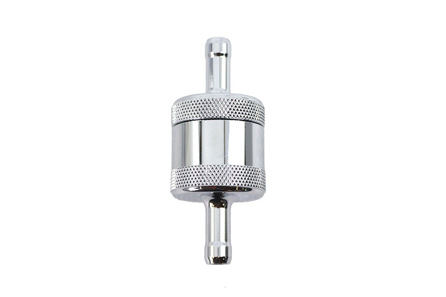 Pingel Inline Fuel Filter Chrome fits Harley Davidson