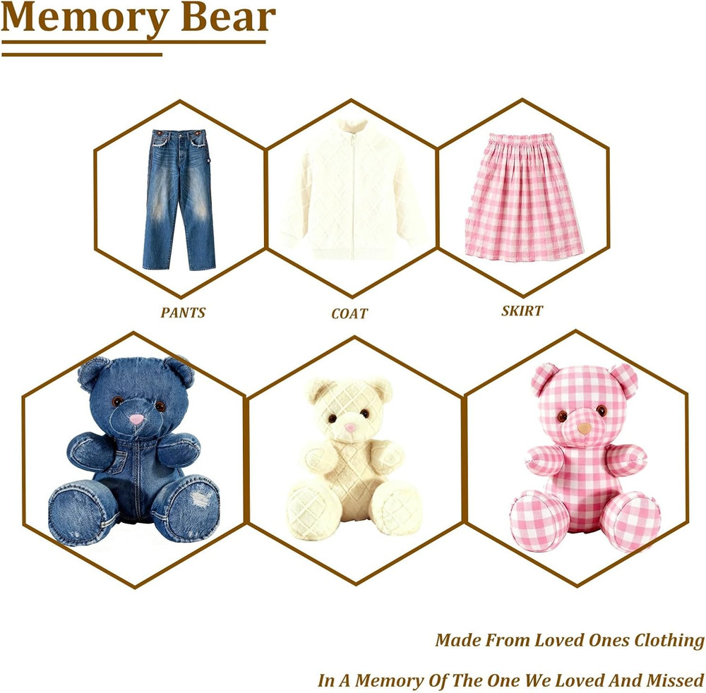 10 Inch Memory Bear Quilting Templates & Sewing Patterns - Beginners Friendly |