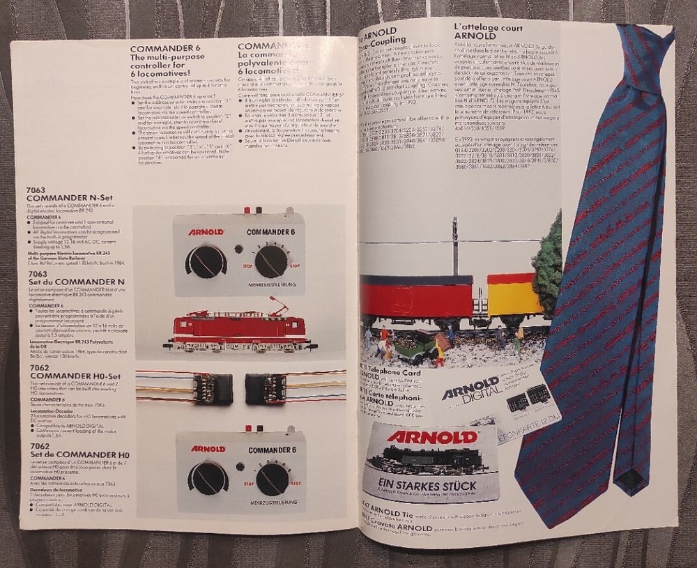 catalogue Arnold 1993 model railway train HO