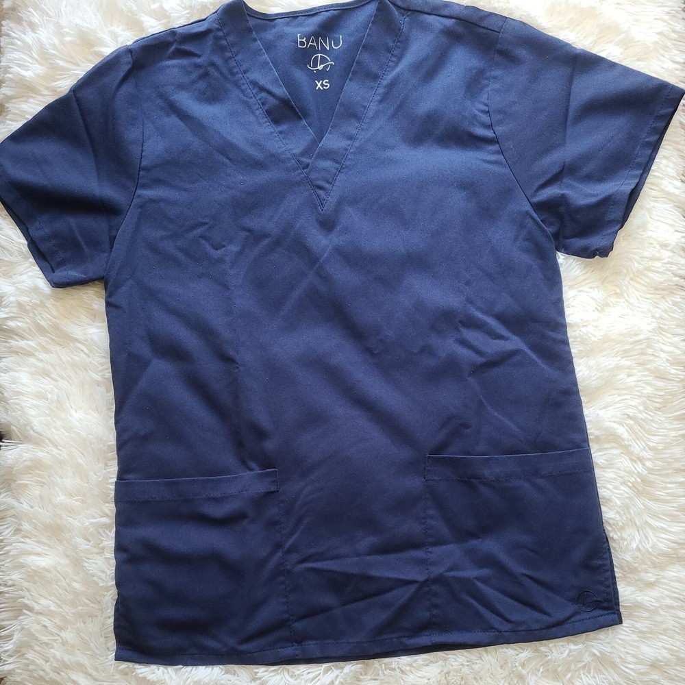 Unisex Navy Blue Scrub Set Size XS, EUC