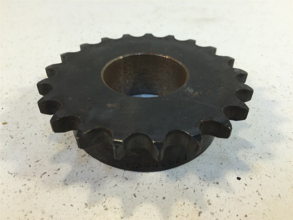 Tsubaki 40B21 Roller Chain Sprocket 1.43" Bore