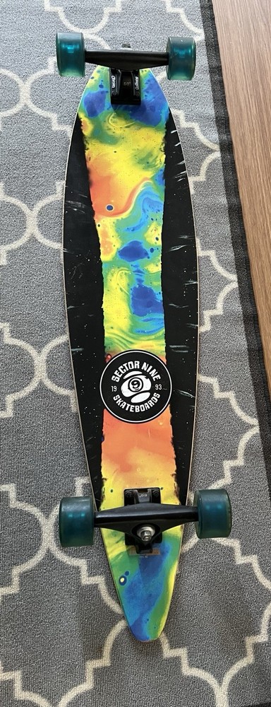 Sector 9 tie dye pintail longboard