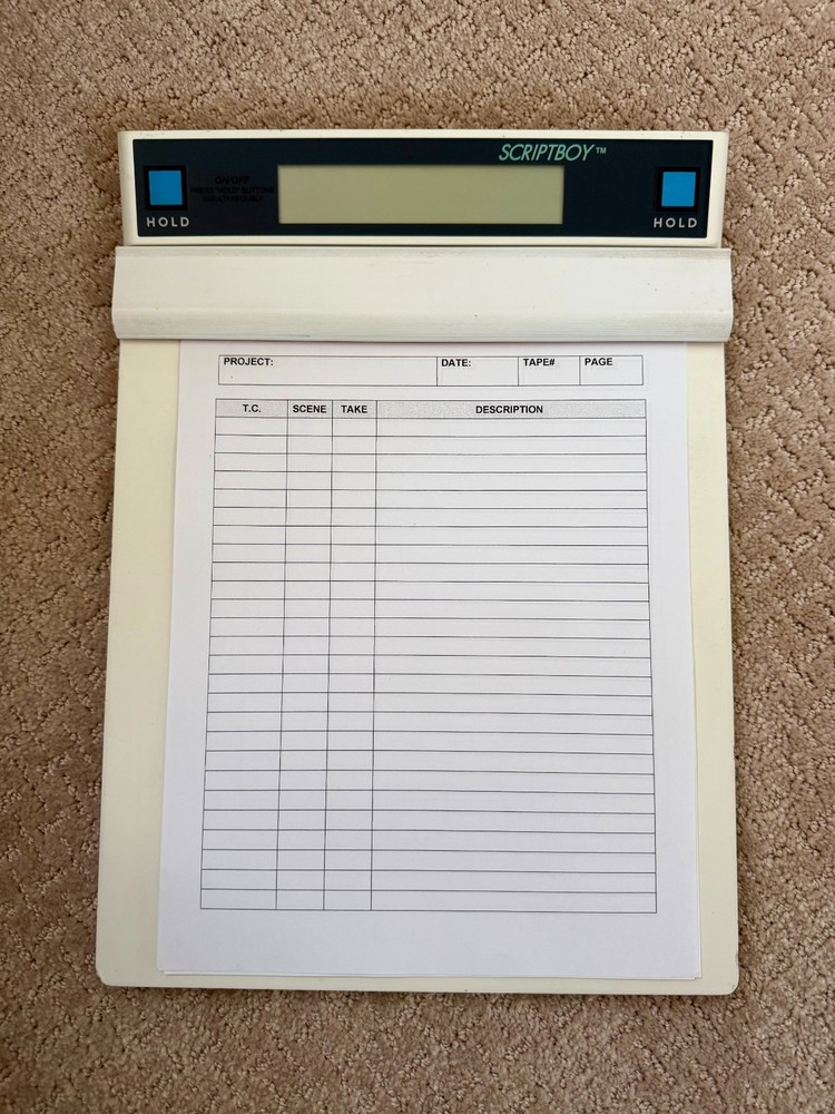 Scriptboy Wireless Timecode Clipboard
