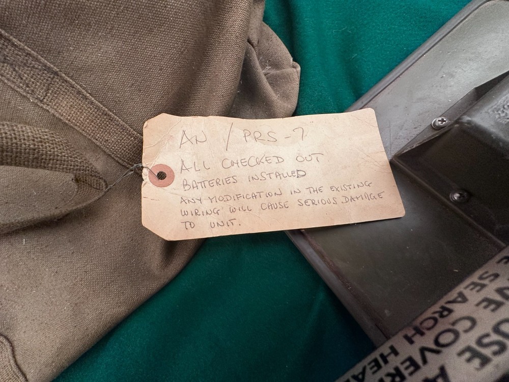 PRS-7 Mine Detector Metallic & Non Metallic Objects With Canvas Case US Military