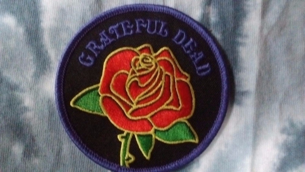 Grateful Dead Red Rose 3 Inch Iron On Patch