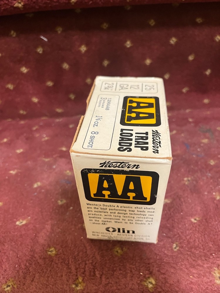 Western EMPTY 12 Ga Shotgun Shell Boxes “WINCHESTER” Double AA YELLOW!