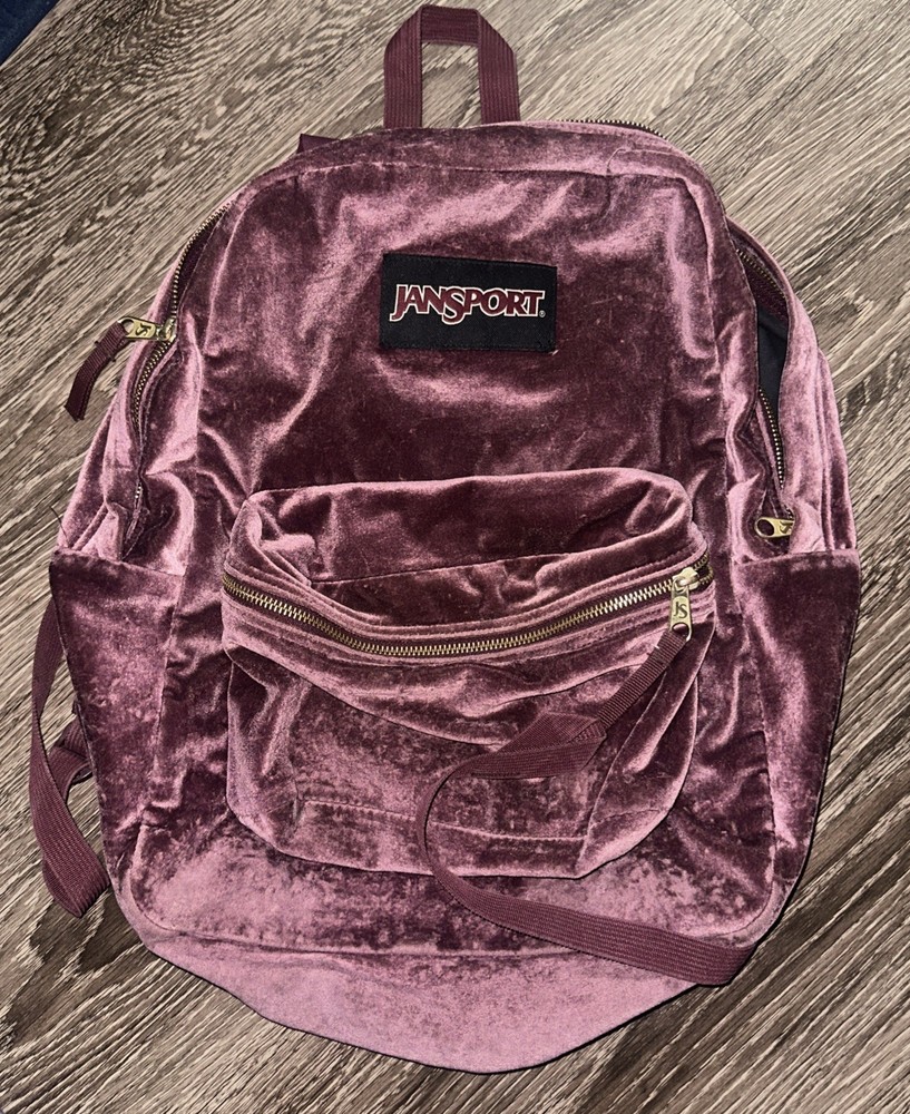 Vintage JANSPORT Felt Purple Backpack
