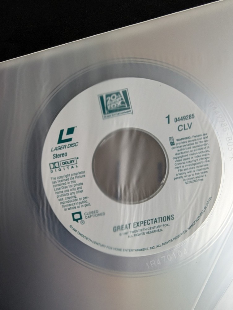 GREAT EXPECTATIONS (Widescreen Edition) LaserDisc - 1998
