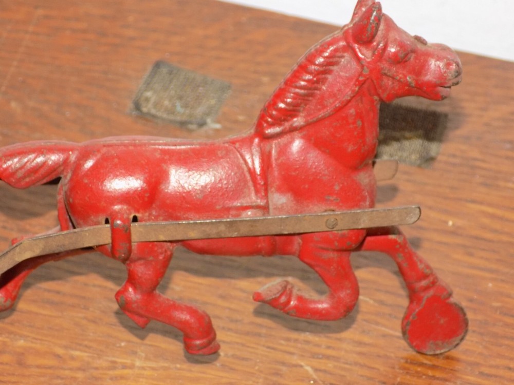 Vintage Horse and Bell Pull Toy