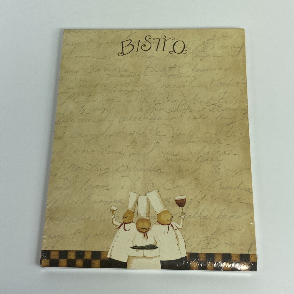 Lang BISTRO Note Pad Cook Chef NEW