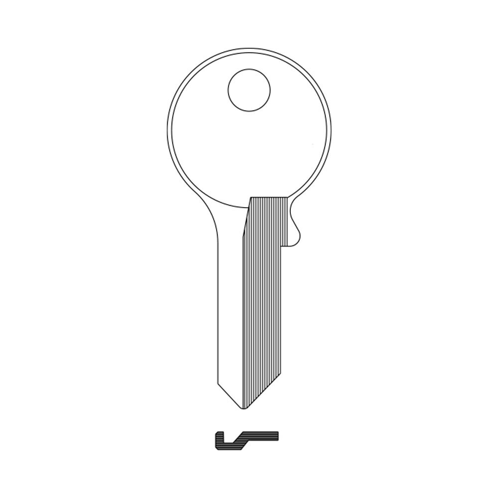 1065C Key Blank 5-PIN – Nickel