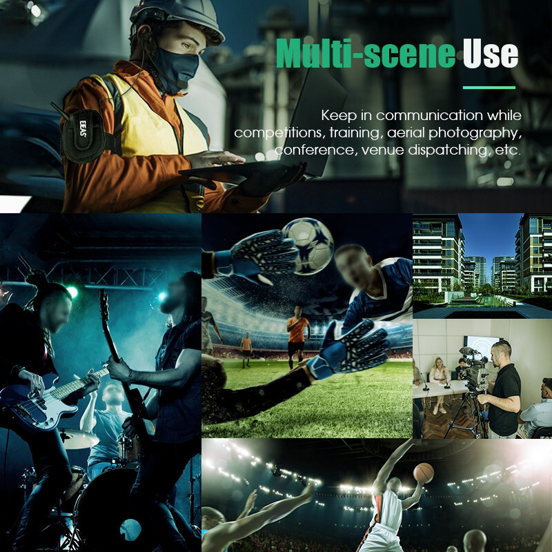 4pcs Full Duplex Football Referee Bluetooth Headset Intercom Talk Same Time