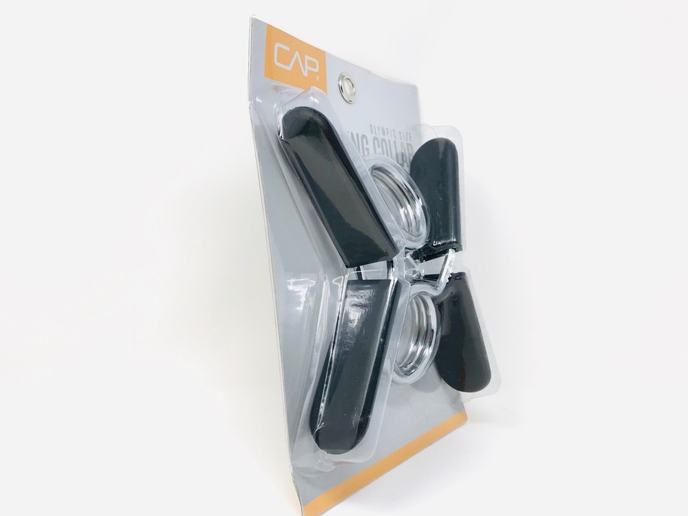Cap Weight Training 2" Olympic Size Spring Collars 2 Piece Set
