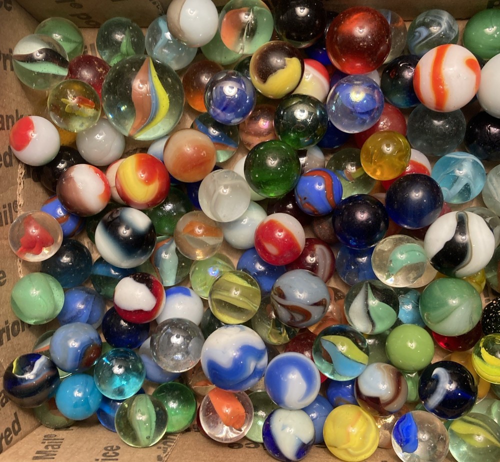 Mixed Glass Toy Marble Lot