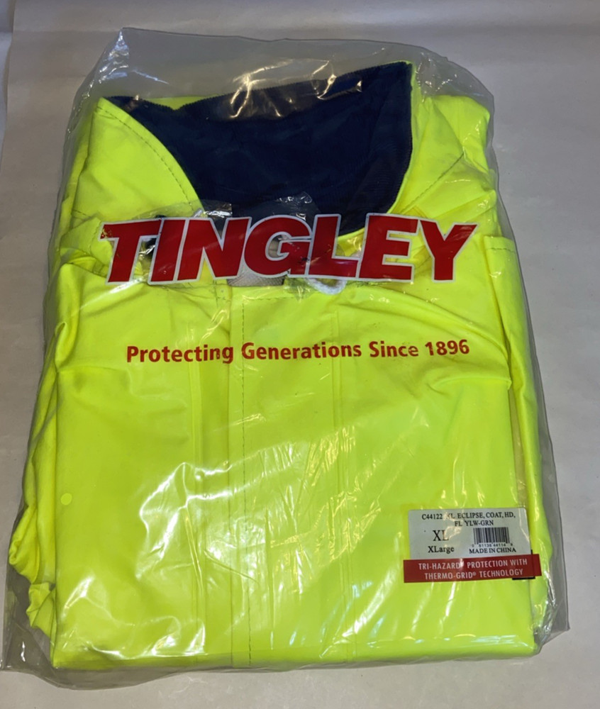 Tingley C44122.XL Eclipse Class 3 Arc Flash FR Coat, 48", Attached Hood in Colla
