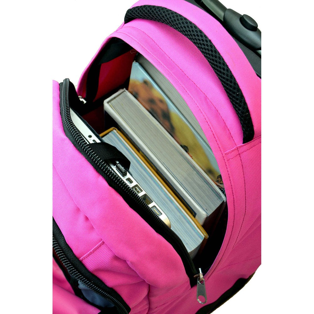 New Mexico Premium Wheeled Backpack in Pink