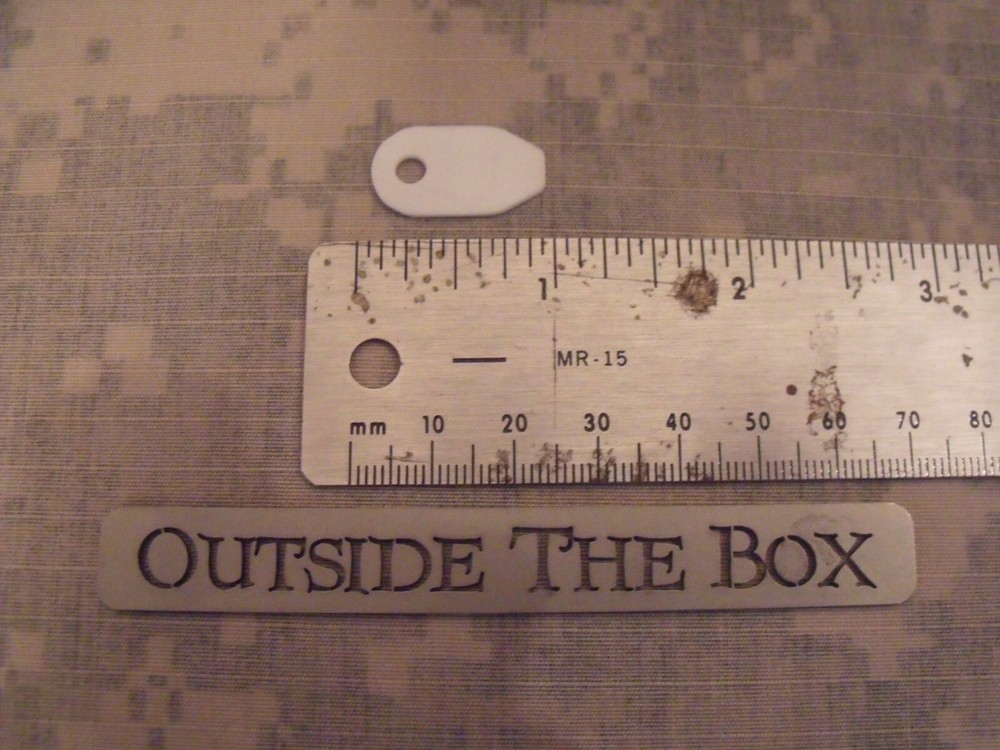 Emergency/Survival:  Ceramic Micro Scraper/Striker, Covert, Non-Metallic, E&E