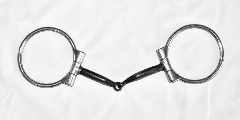 5" Stainless Steel Offset-D Snaffle Bit