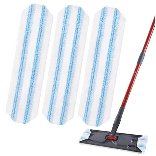 Mop Replacement Pads for OCedar H2prO Flat Mop System, 3 Pack Mop Pads for