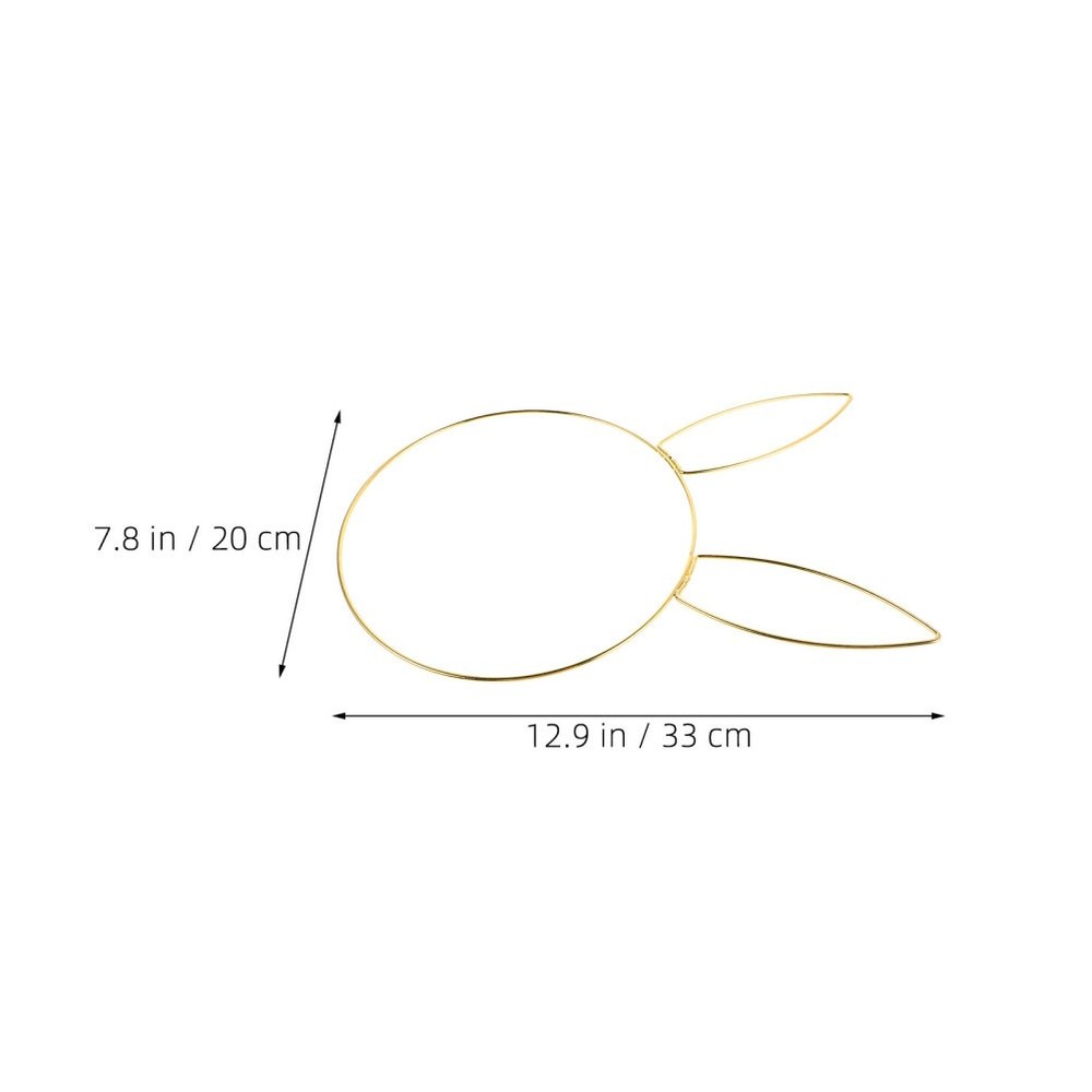 4 Pcs Rabbit Head Garland Easter Decorations Wreath Bunny for Making