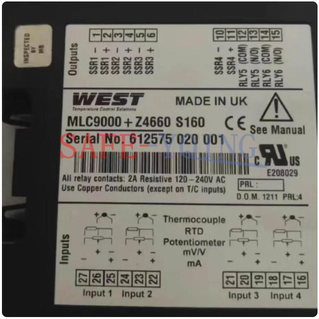 Used 1PCS WEST MLC9000+Z4660 S160 Controller TESTED