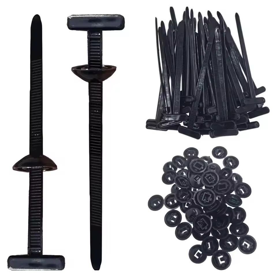 100Pcs Heavy Duty Nylon Universal Cable Tie Buckle Multi Purpose Self-locking Zi