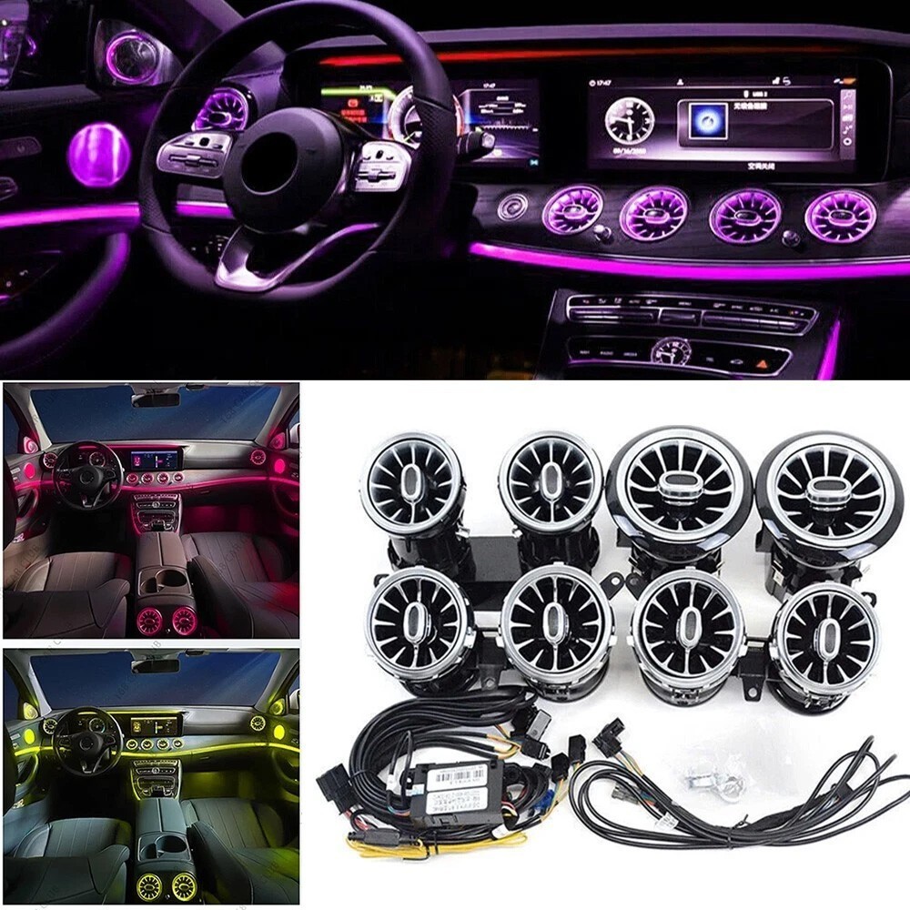 E300 E63 Front Rear 64 Colors Vents Set For Mercedes Benz W213 E Class 2016-2023