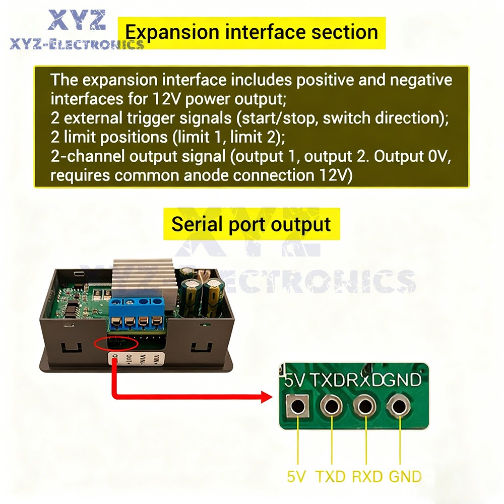12-30V DMC02 DC Motor Controller Forward/Reverse Delay Cycle Speed Regulation