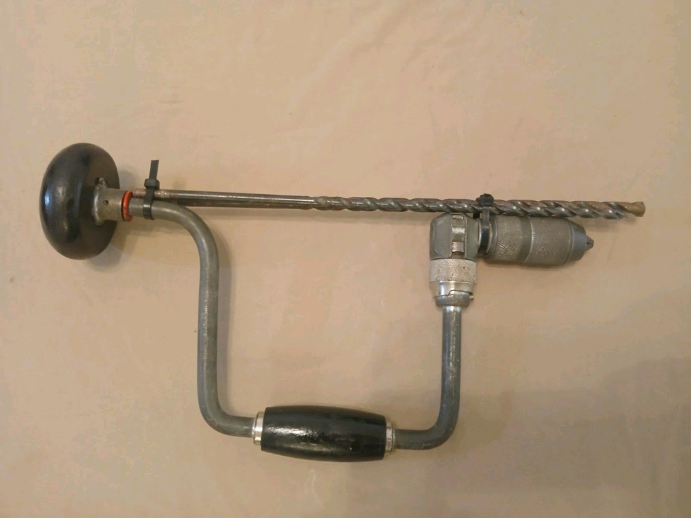 Antique Hand Drill  Woodworking Tool