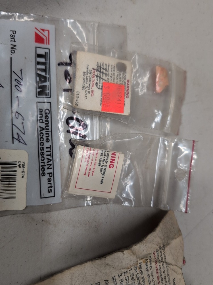 Titan SprayTech Epic Repacking Repair Kit And Tips Lot Fits All Epic Models