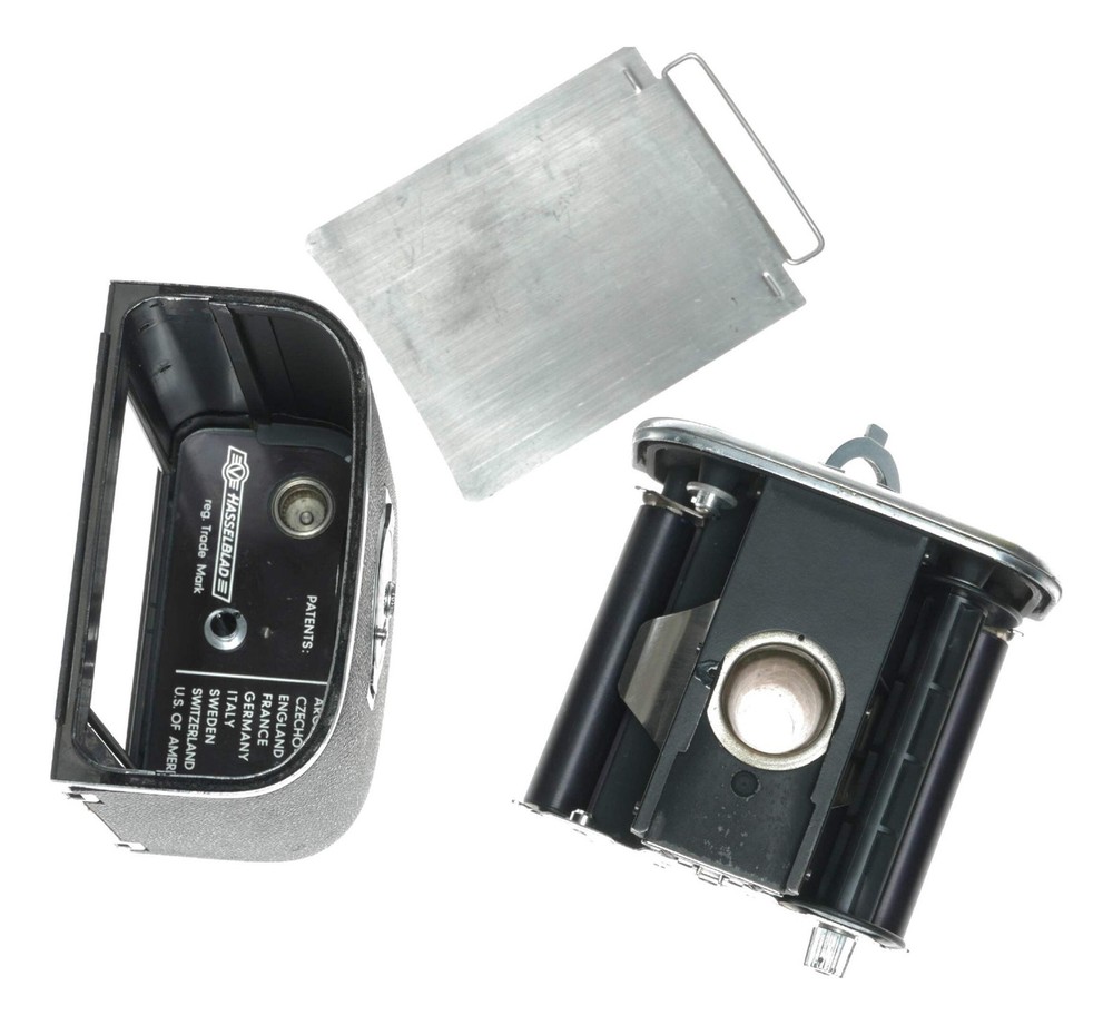Hasselblad 500C/M Medium Format Camera 12 film back chrome