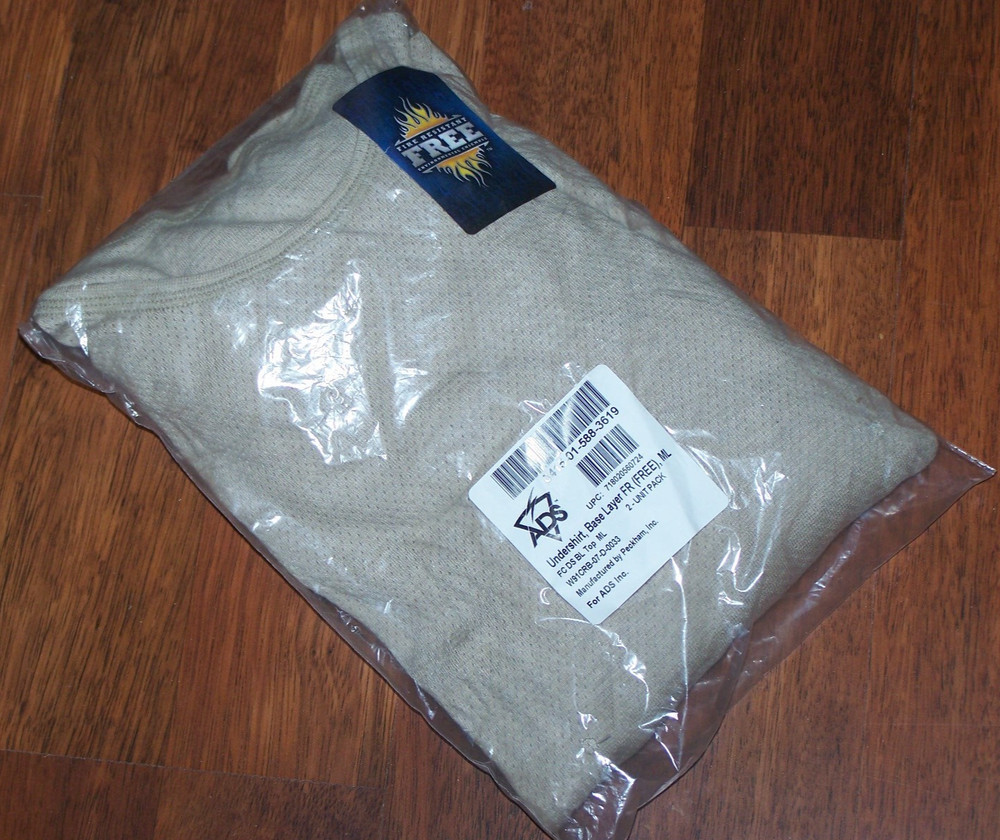 2 Pack Shirt Peckham Fire Resistant FREE Military LS Base Layer Medium NEW