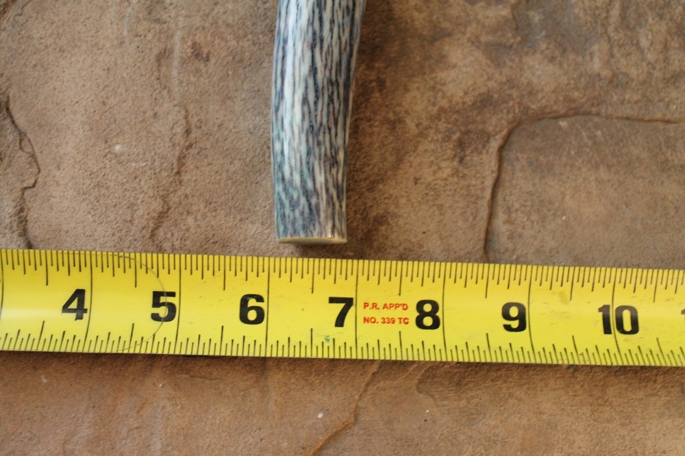 Elk antler knife handle ~ stabilized box elder burl ~ Flintknapping supply tool