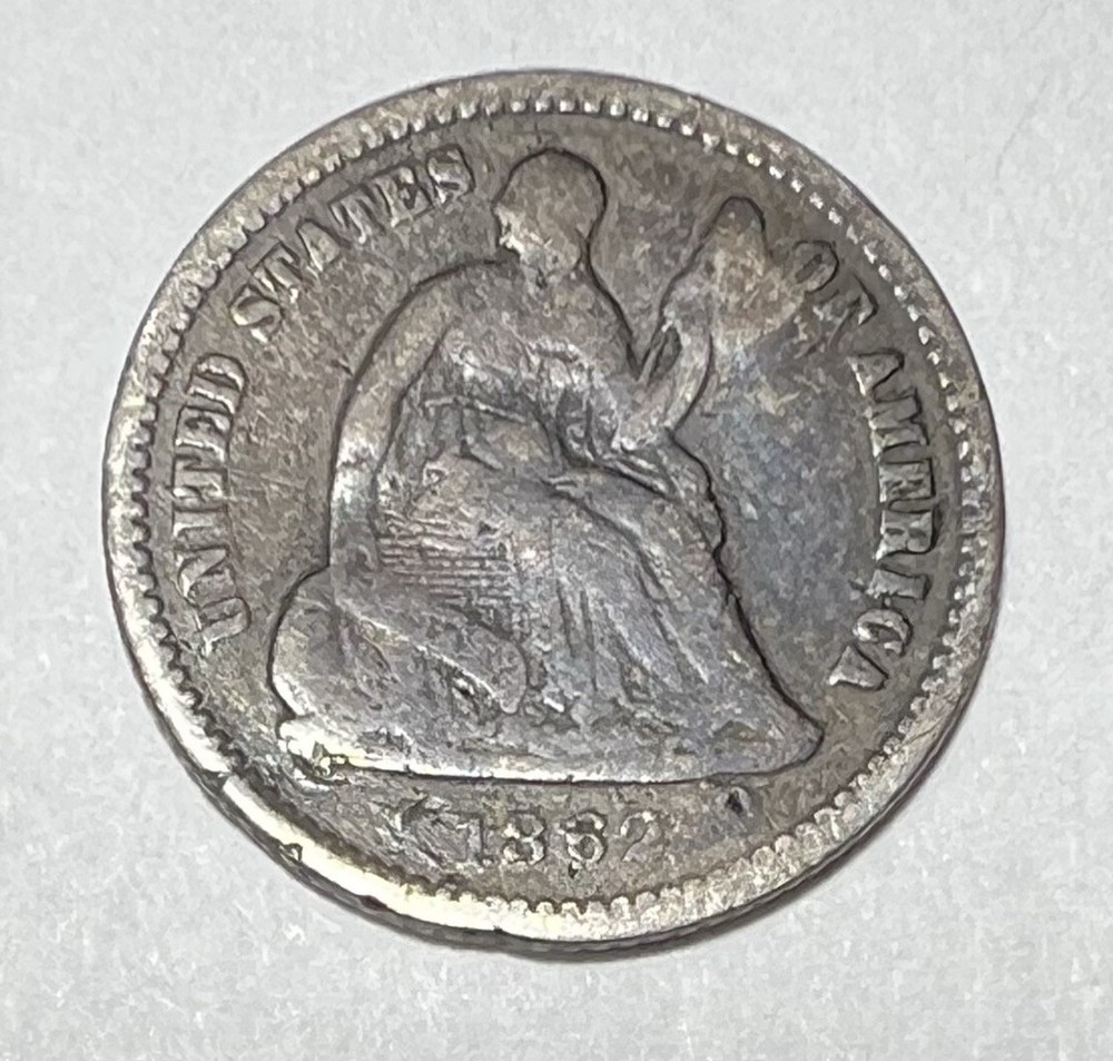 1862-P Seated Liberty Half Dime Nice Coin!